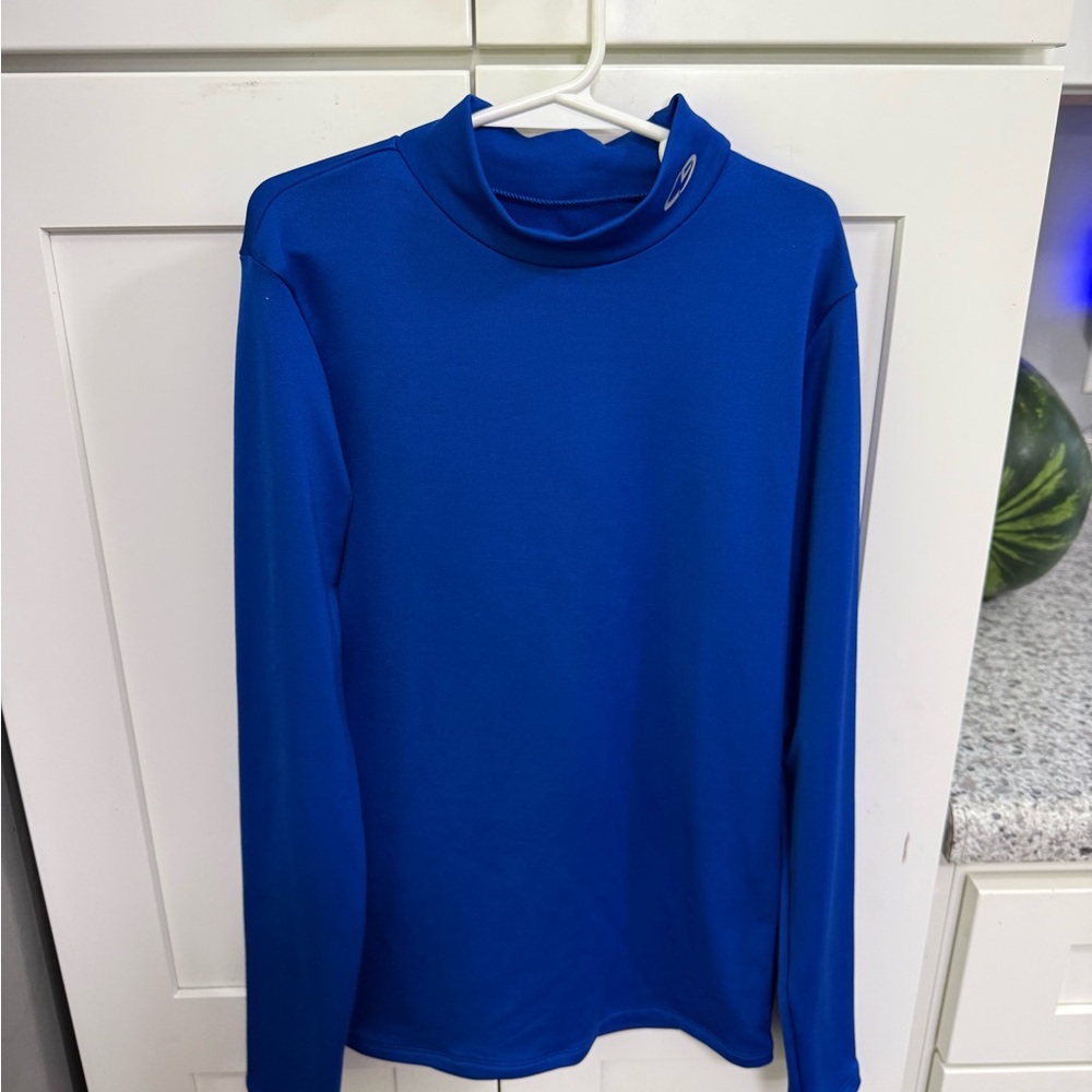 Champion Electric Blue Mock Neck Long Sleeve Top